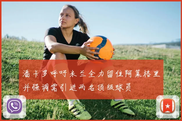潘卡罗呼吁米兰全力留住阿莱格里并强调需引进两名顶级球员